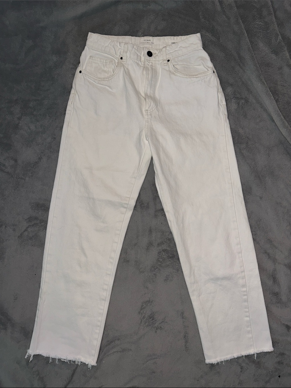 Cotton On Relaxed Jeans with Raw Hem